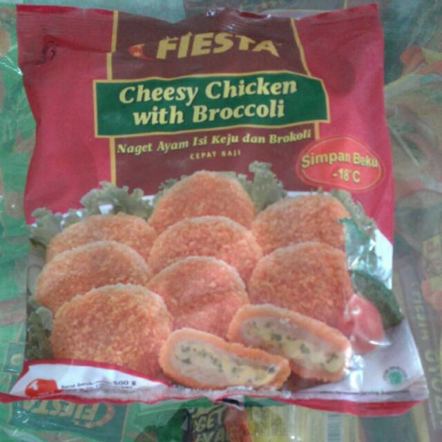 

Fiesta Nugget Ayam isi Keju dan Brokoli 500 gr