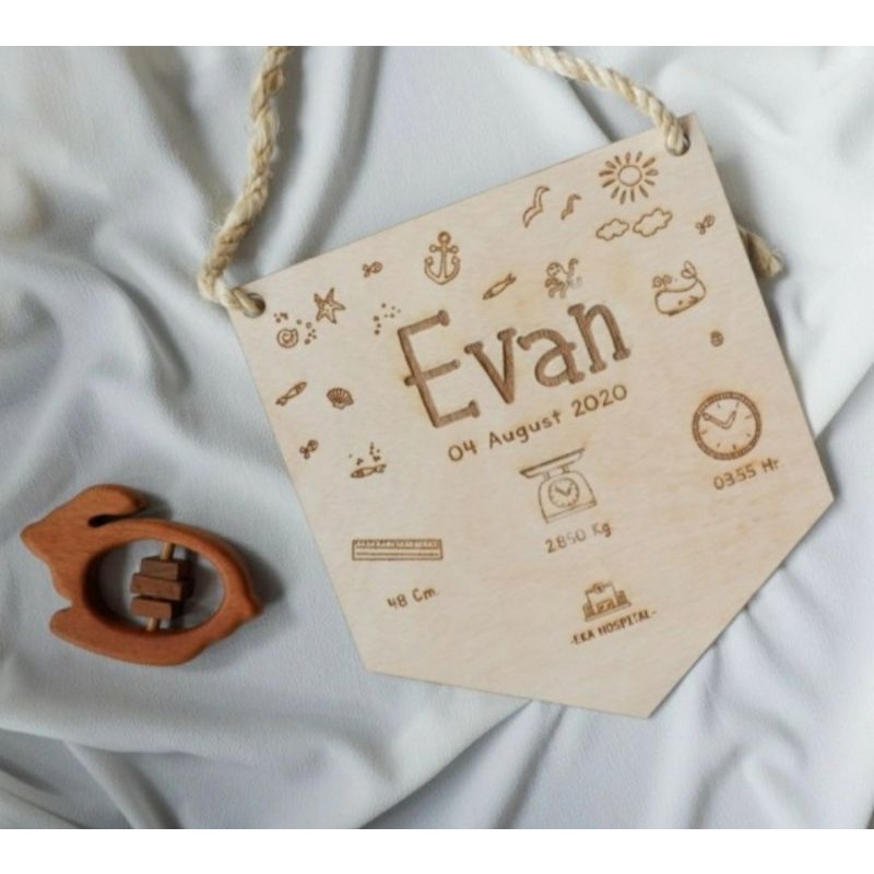 Papan nama bayi|newborn,foto decoration