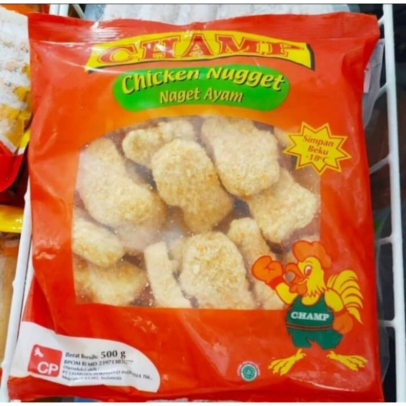 

champ chiken nugget 500gr (naget ayam)