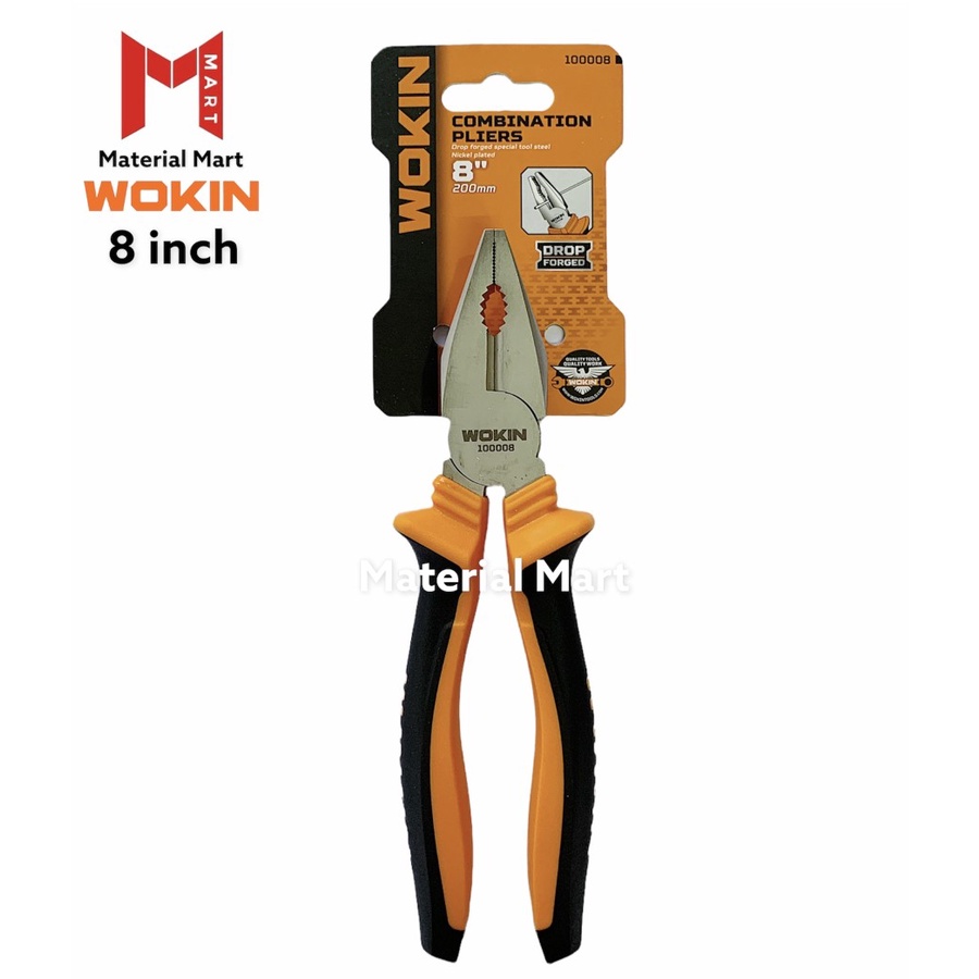 Tang Kombinasi 7 Inch Wokin | Plier Combination 8 Inch | Tang Jepit 7&quot; |Material Mart