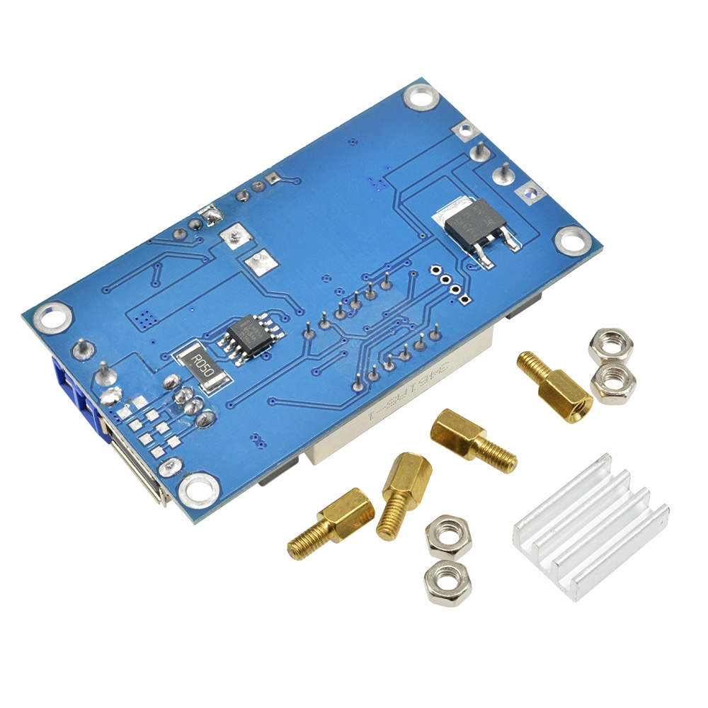 Modul Step Down 5a Cc/Cv Dengan Port Usb Dan Voltmeter Untuk Charger Lithium