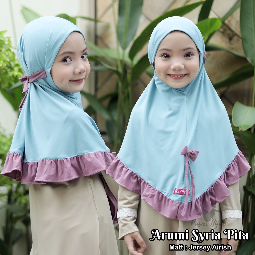 Kerudung Anak Arumi Syiria Hijab Anak Jersey Premium Jilbab Anak Pasar Hija'b