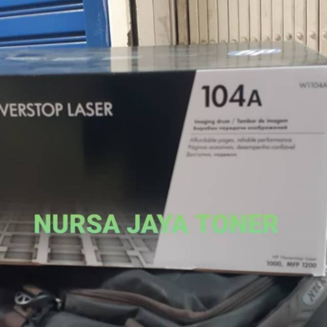Jual HP 104A Black ORIGINAL Laser Imaging Drum (W1104A) | Shopee Indonesia