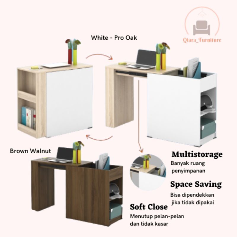 Meja Belajar/ Kerja - Egha DC - Pira