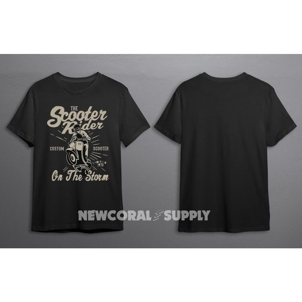 Baju Kaos Tshirt SCOOTER RIDER Cotton Combed 30s Kualitas Distro Termurah
