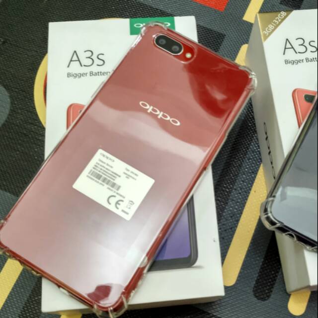 oppo A3S Ram 2agb Rom 16agb (Red) BEKAS Hp+Charger No Dusbox