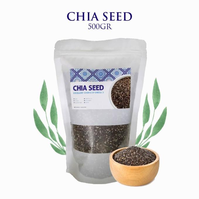 

Chia seed organic black non GMO grade A chiaseed biji selasi | 500gr