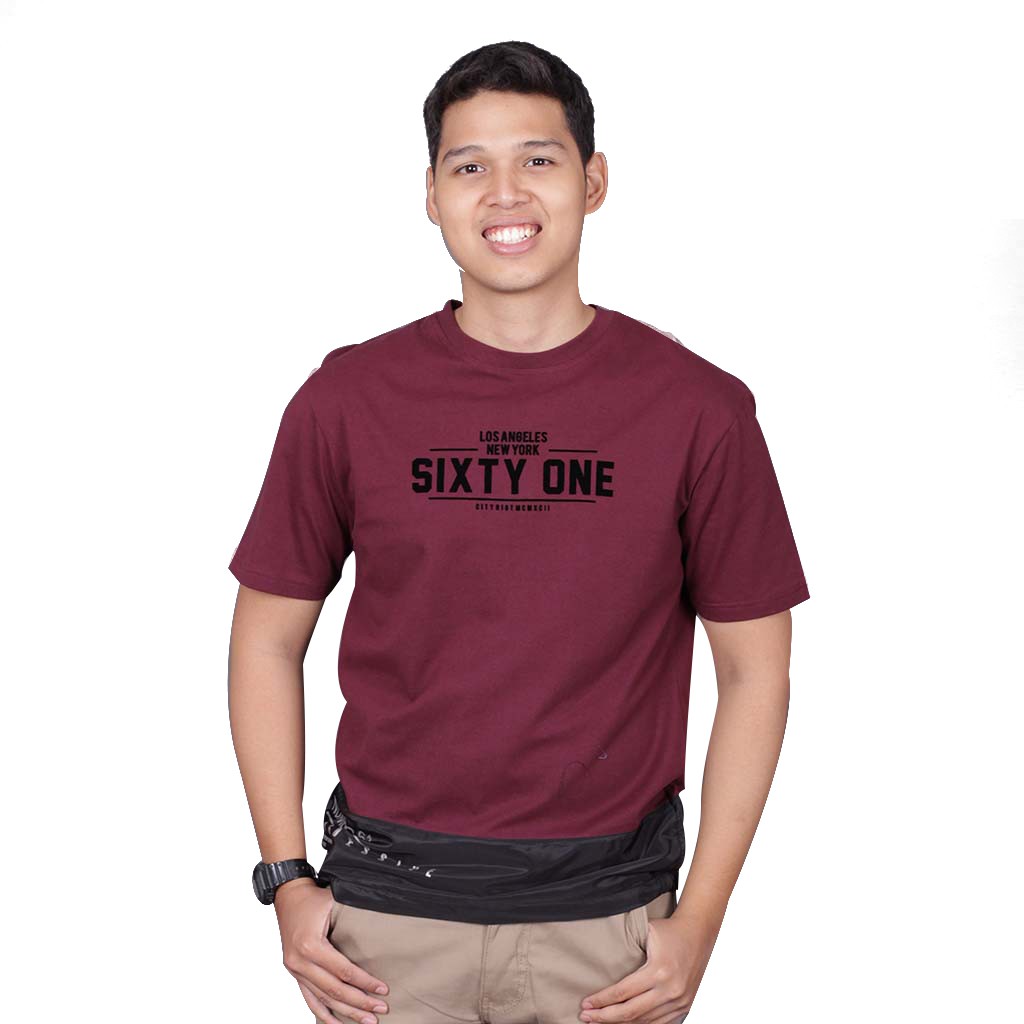 Number 61 - Mens Tees Mix Sixtyone in Maroon