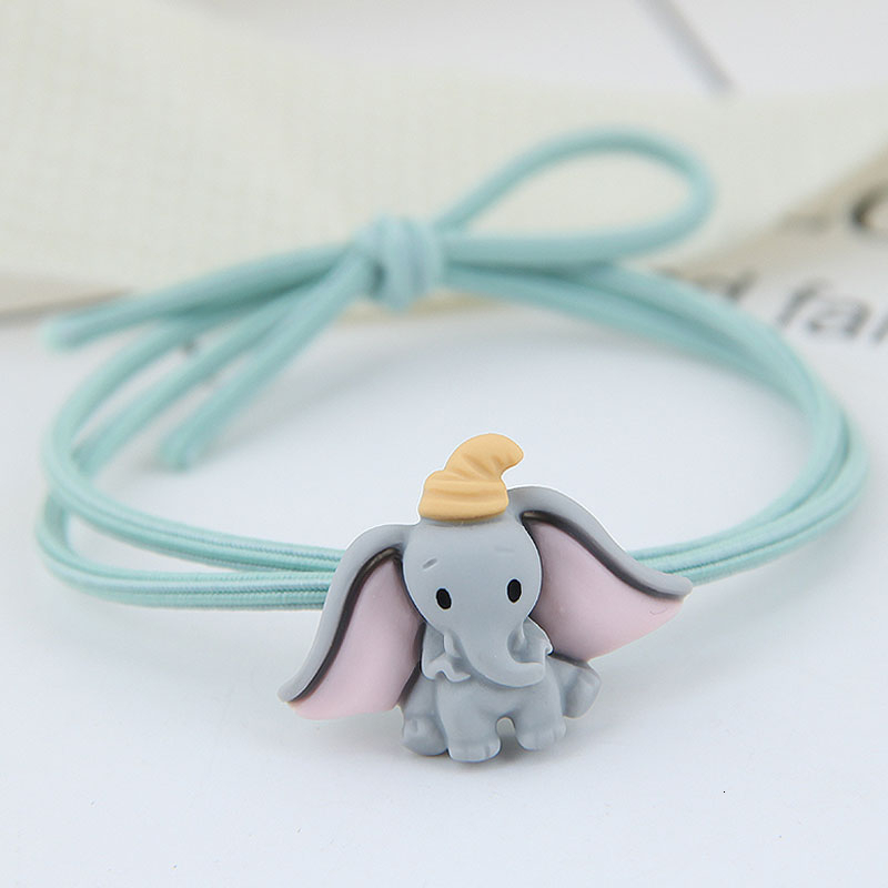 Fashion Elephant Head Rope Girl Heart High Elastic Rubber Band Hair Rope