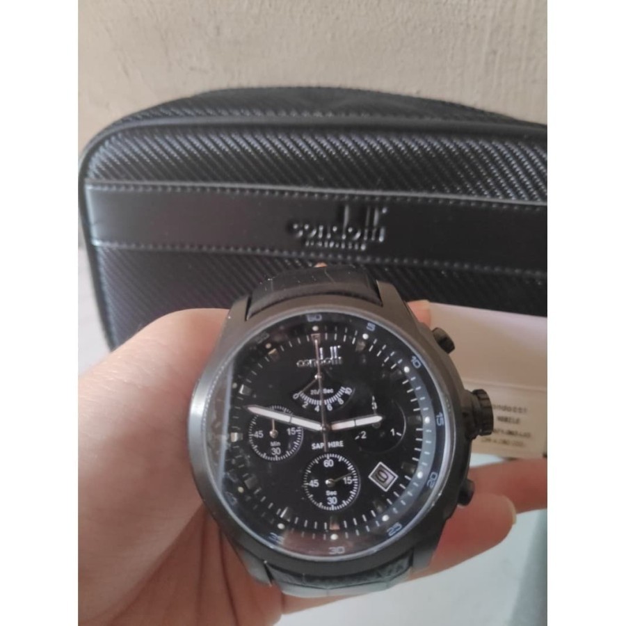 Jam Tangan Pria Condotti Nobile CN5071-B03-L03 Original Black Chrono Watch Analog