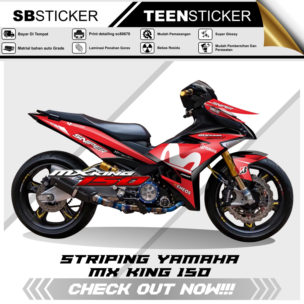 STRIPING MX KING- STRIPING HOLOGRAN YAMAHA MX KING 2015-2022 SB-29
