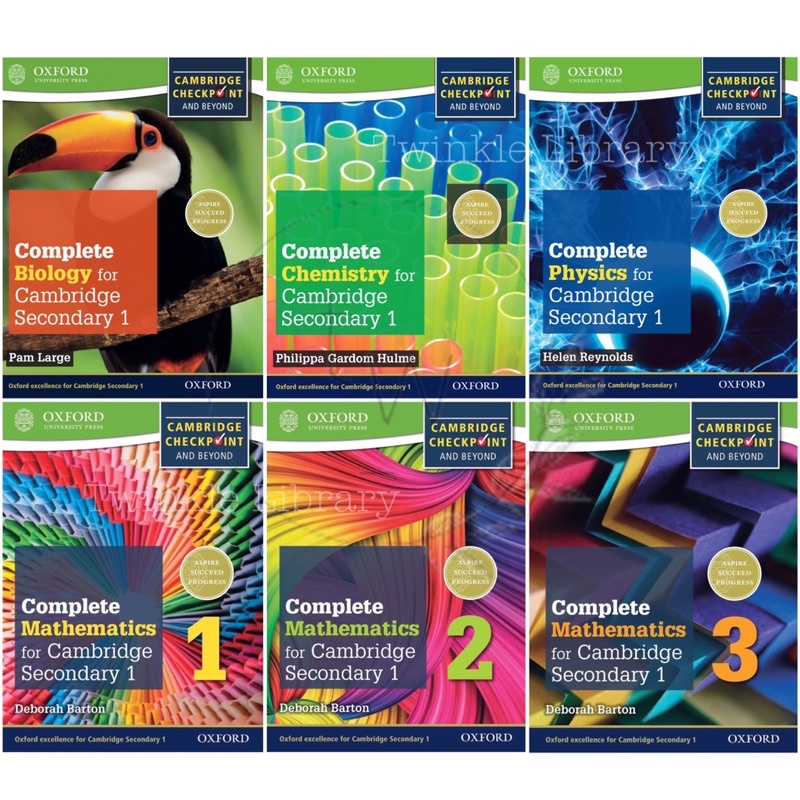 Oxford Complete Biology / Chemistry / Physics / Mathematics 1 2 3 for Cambridge Lower Secondary 1 Checkpoint | Buku Biologi Kimia Fisika Matematika SMP