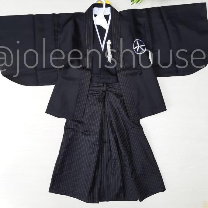 Boys Kimono Hakama Samurai Baju Kostum Jepang Anak Laki