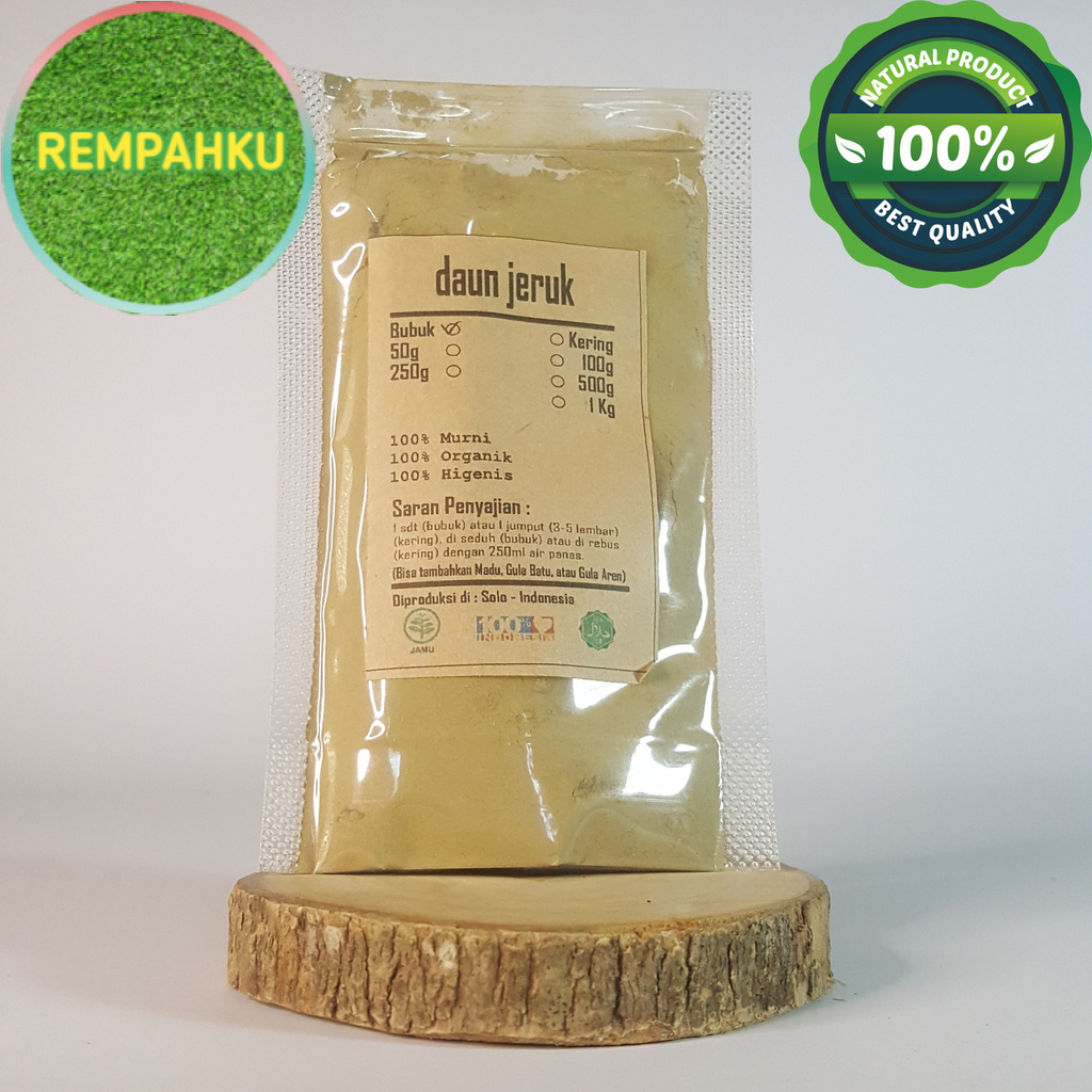 

DAUN JERUK PURUT BUBUK 50 GRAM - Citrus Hystrix - MURNI - JSR -