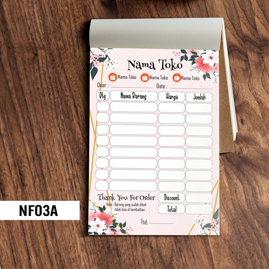

Artomaringi Invoice / Nota / Faktur / Kwitansi Custom 1 2 3 ply NF02D