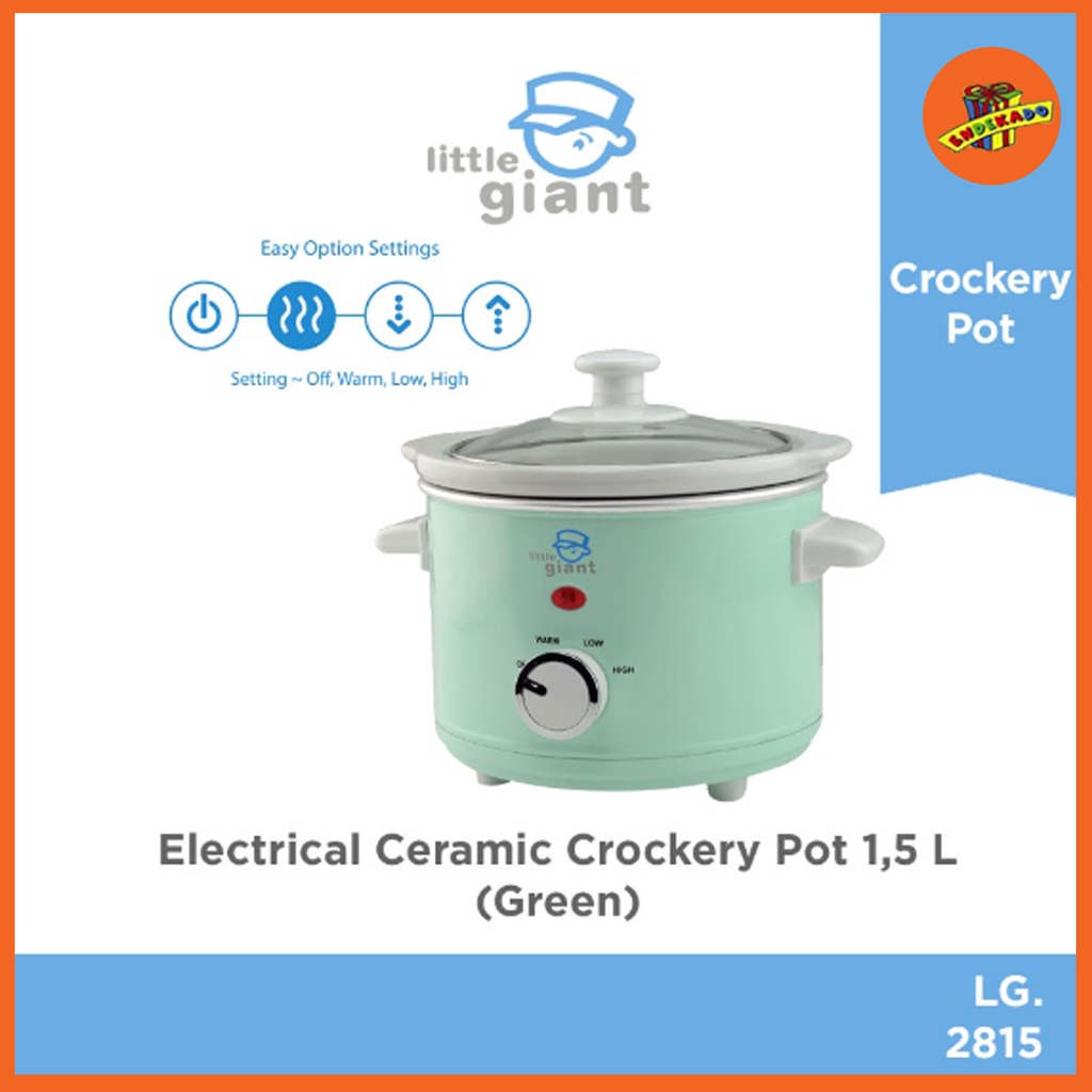 MAKASSAR! LITTLE GIANT CERAMIC CROCKERY LG 2815 - Slow Cooker 1,5L