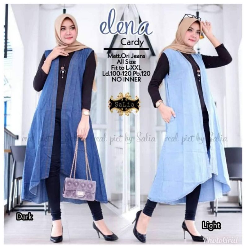 Cardigan Wanita Terbaru | Outer Jeans Kasual Kekinian