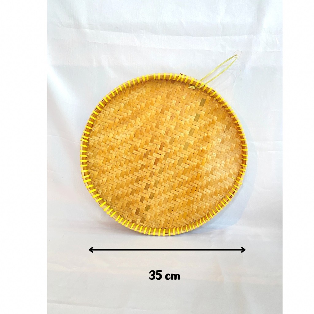 TAMBIR BAMBU TEBOK TAMPAH TEMPAH KERAJINAN BAMBU AWET 35CM TUMPENG HAJATAN SNACK HANTARAN