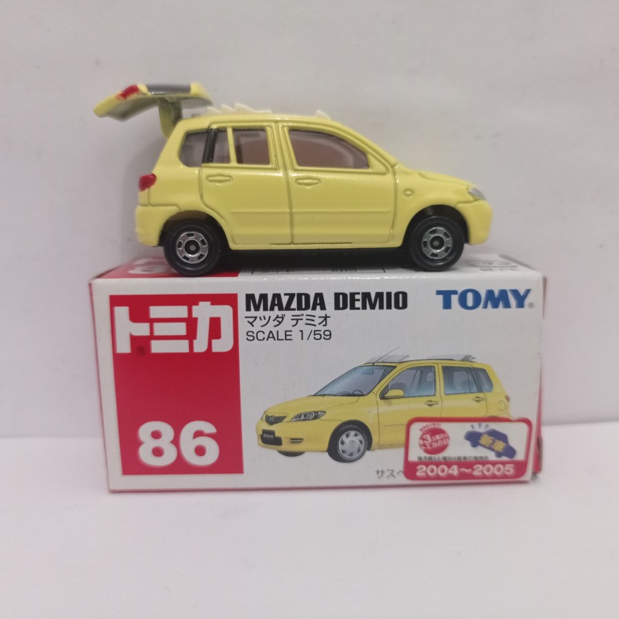 TOMICA REGULER NO 86 MAZDA DEMIO YELLOW DIECAST TOMY BIRU