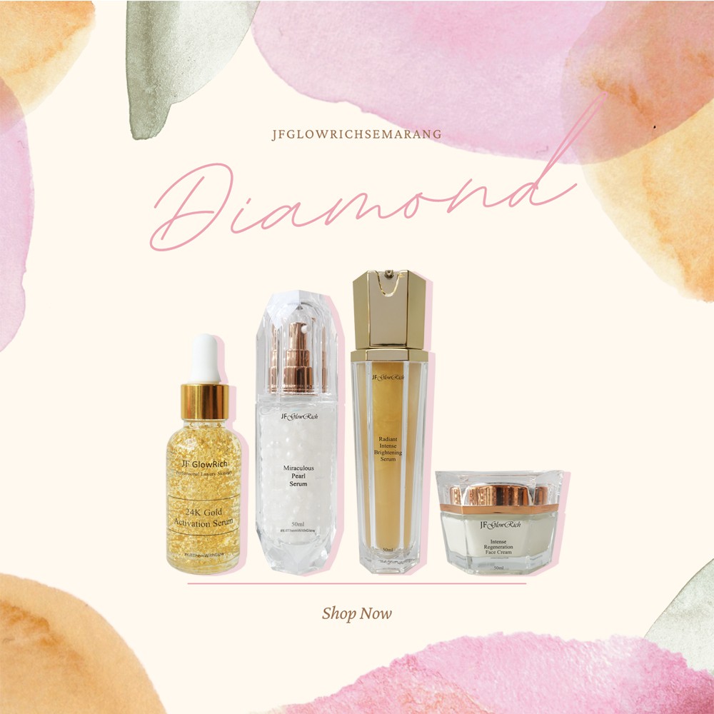 JF GLOW RICH DIAMOND SET SKINCARE BY JESSICA FORRESTER