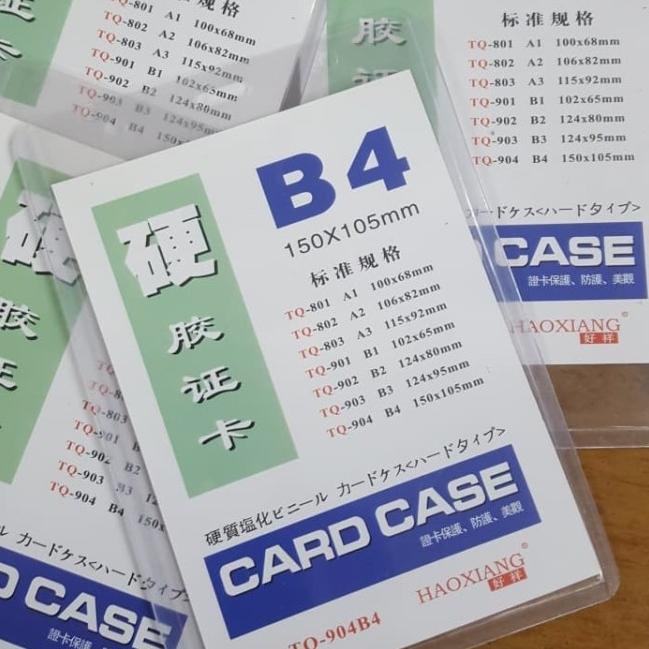 

➦ Card Case B4 / Glue Card / Name Tag Tebal / PVC Tempat Id Card ◊