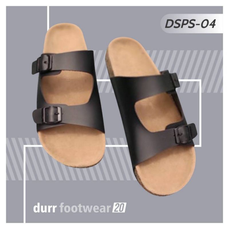 Sandal Puyuh Slop Pria Kulit, Sandal durr footwear original handmade, sandal pria slide