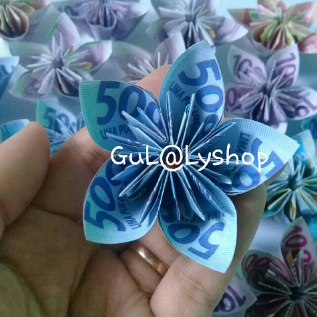 Bunga Kamboja Uang Kertas Mainan Untuk Mahar Craft Shopee Indonesia