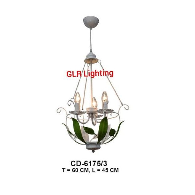 Lampu gantung classic modern dekorasi teras tipe 6175/3