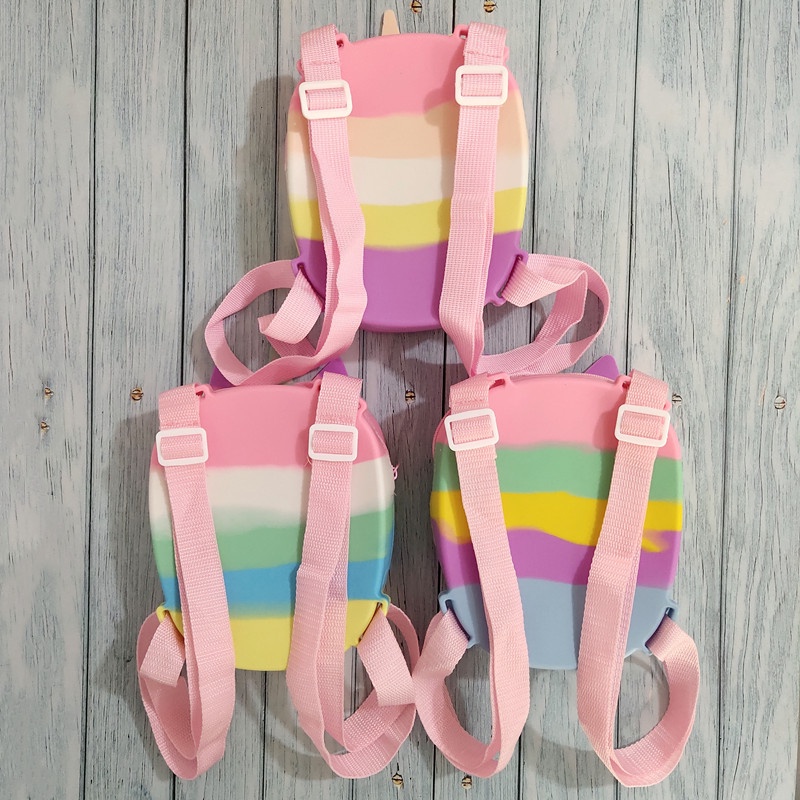 【COD】Tas pop it unicorn tas anak tas pop it Motif lucu jumbo incluede tali selpang bahu anak backpacks