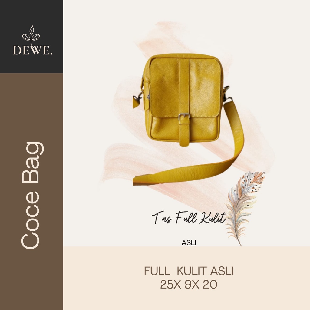TAS ETNIK SELEMPANG WANITA KULIT ASLI COCE