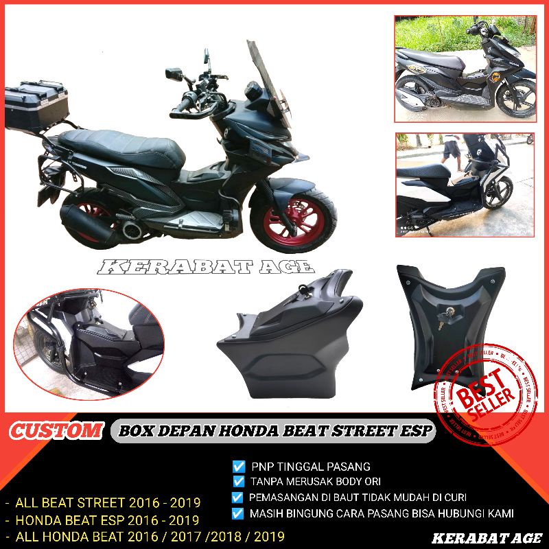 Box Depan Tengah Motor Beat street Esp Eco Fi Karbu Scoopy new Yamaha Lexi