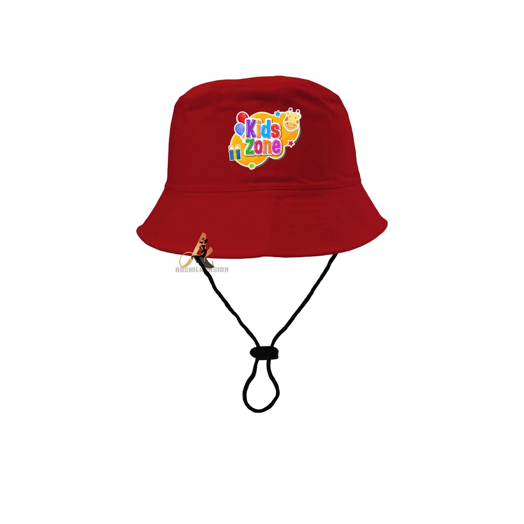 Topi Bucket Anak Laki-laki Perempuan umur 2-8 tahun SABLON Kidz Zone