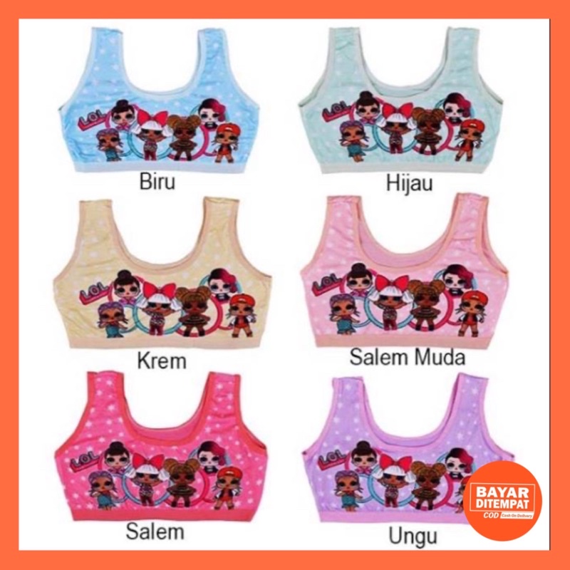 Miniset Anak Perempuan Remaja SD SMP BH Beha Kutang Bra Remaja Mini Set Anak Perempuan Remaja LOL