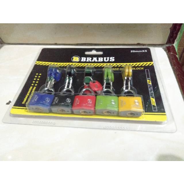 Gembok koper gembok tas brabus 5pcs