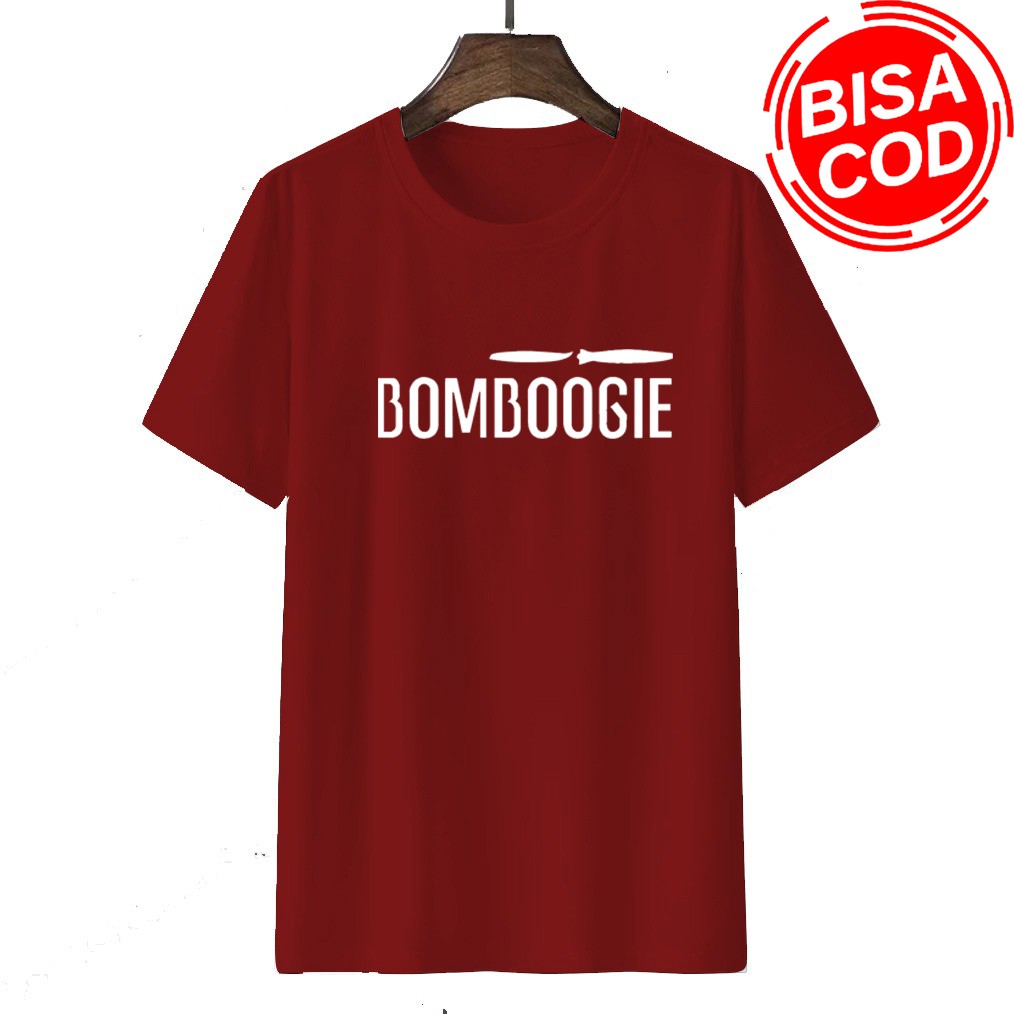 Kaos pria || kaos distro pria motip BOOMBOGIE || Kaos pria sablon digital Berkualitas Unisex MS087