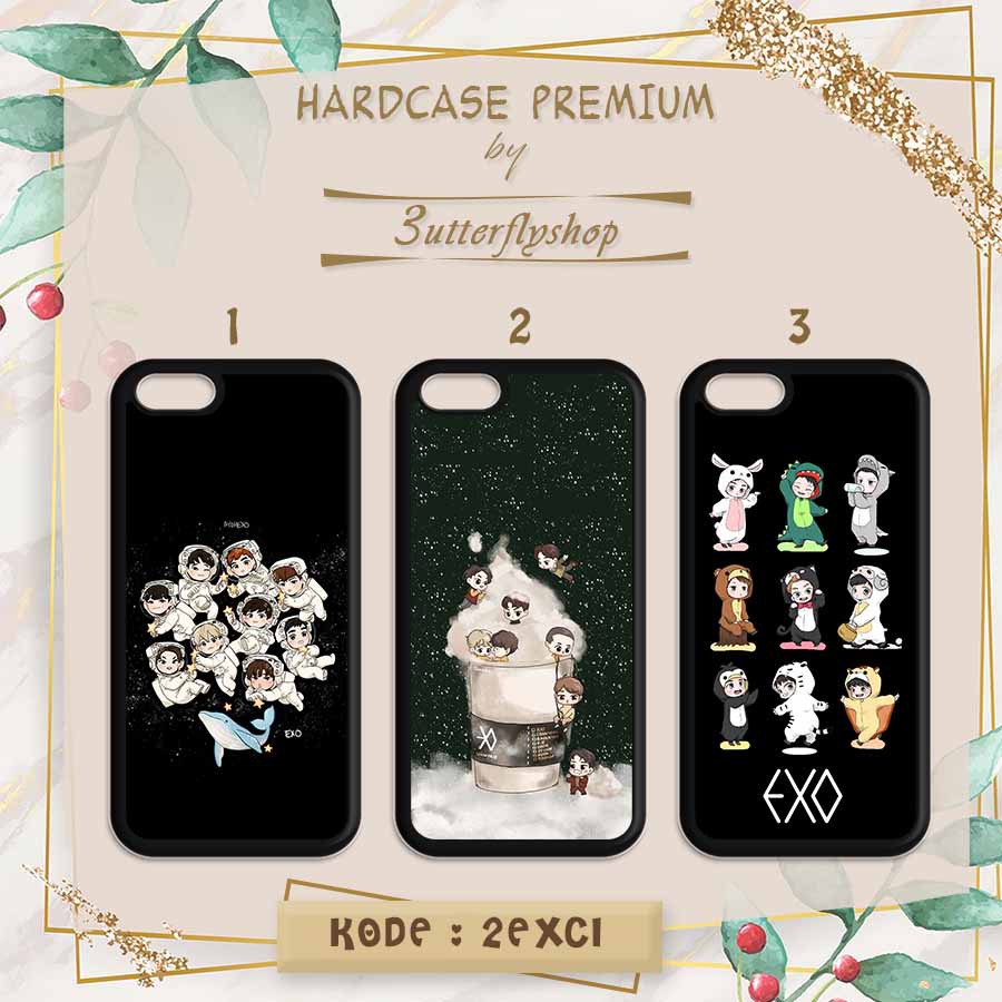 Hardcase EXO Boyband Chibi casing case HP xiaomi samsung iphone oppo vivo realme redmi meizu