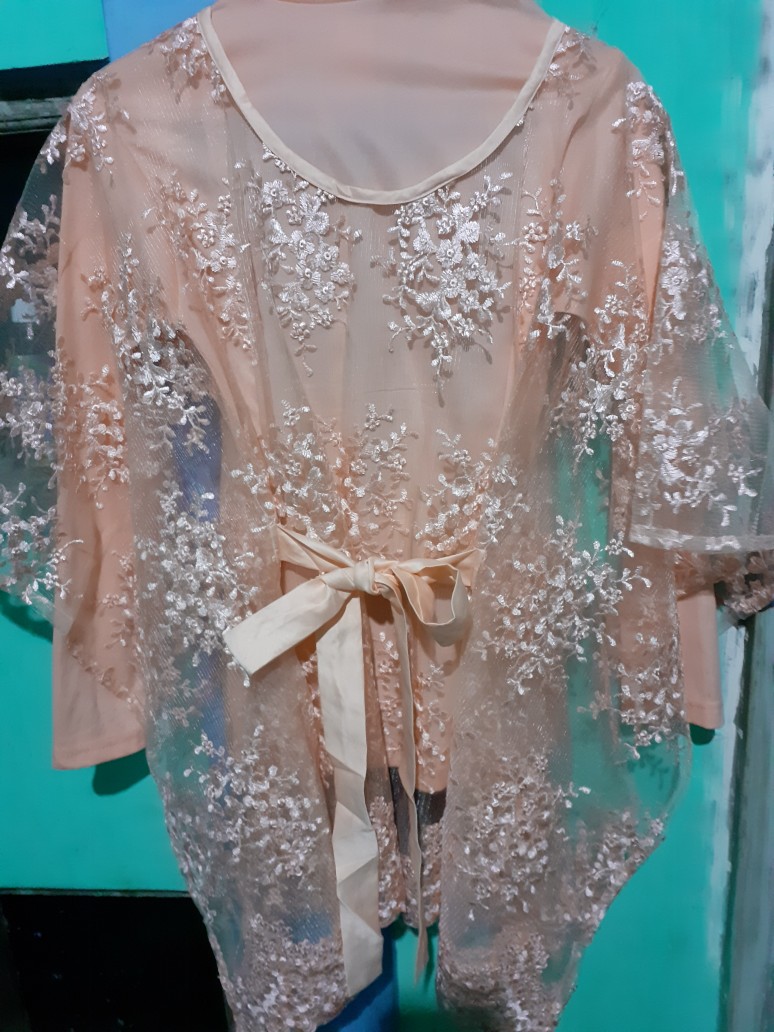 Set Kebaya Batwing Kelelawar Wisuda Kondangan Bridesmaid Lamaran Tunangan Pesta Pita Tali Jumbo Size