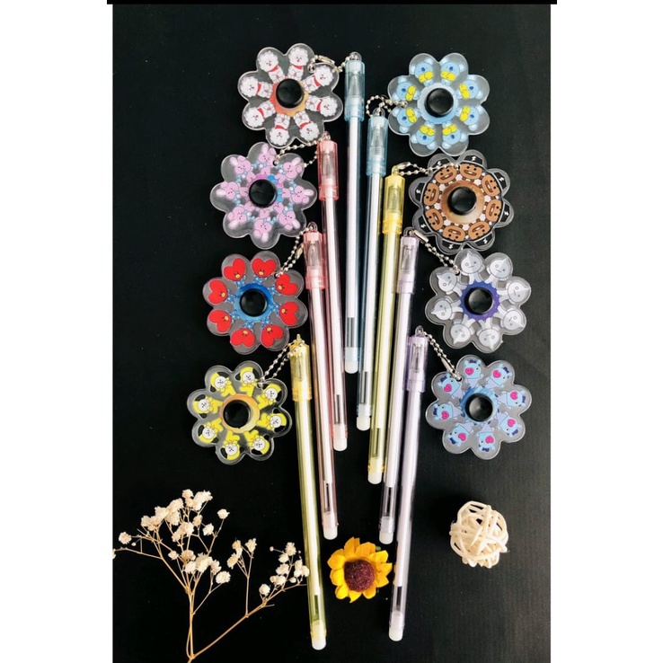

ROYALE STATIONARY - PULPEN / BOLPOIN / PEN GEL DENGAN GANTUNGAN FIDGET SPINNER KARAKTER KARTUN. MURAH DAN BAGUS