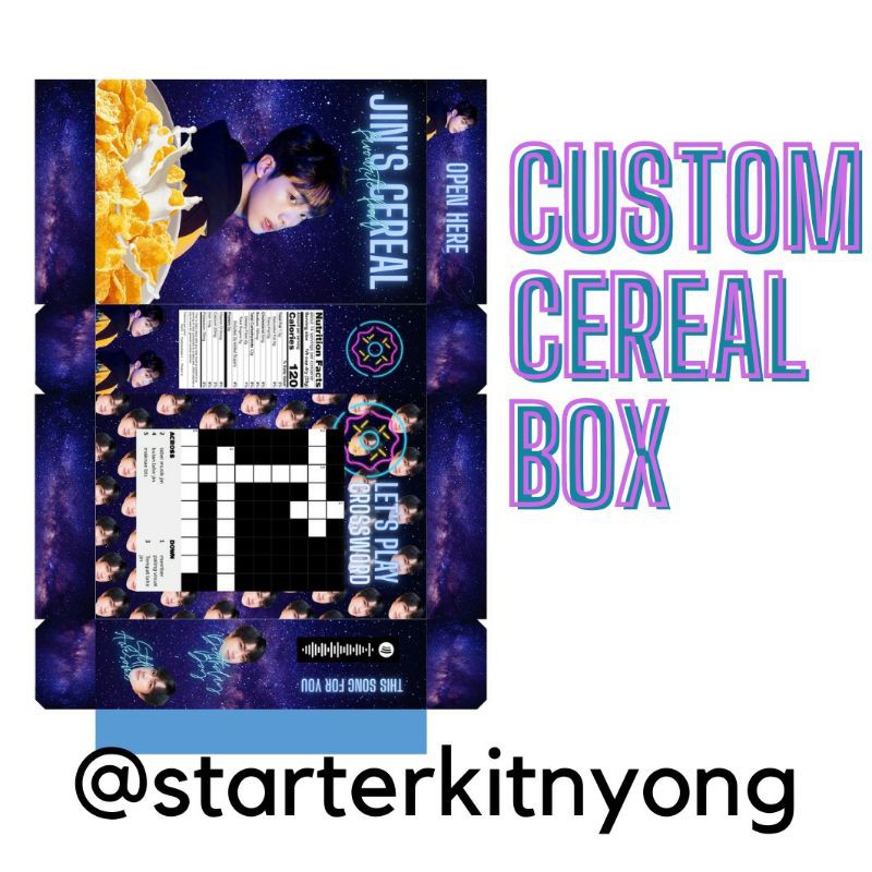 

[CETAK 1-3 HARI JADI] CUSTOM CEREAL BOX