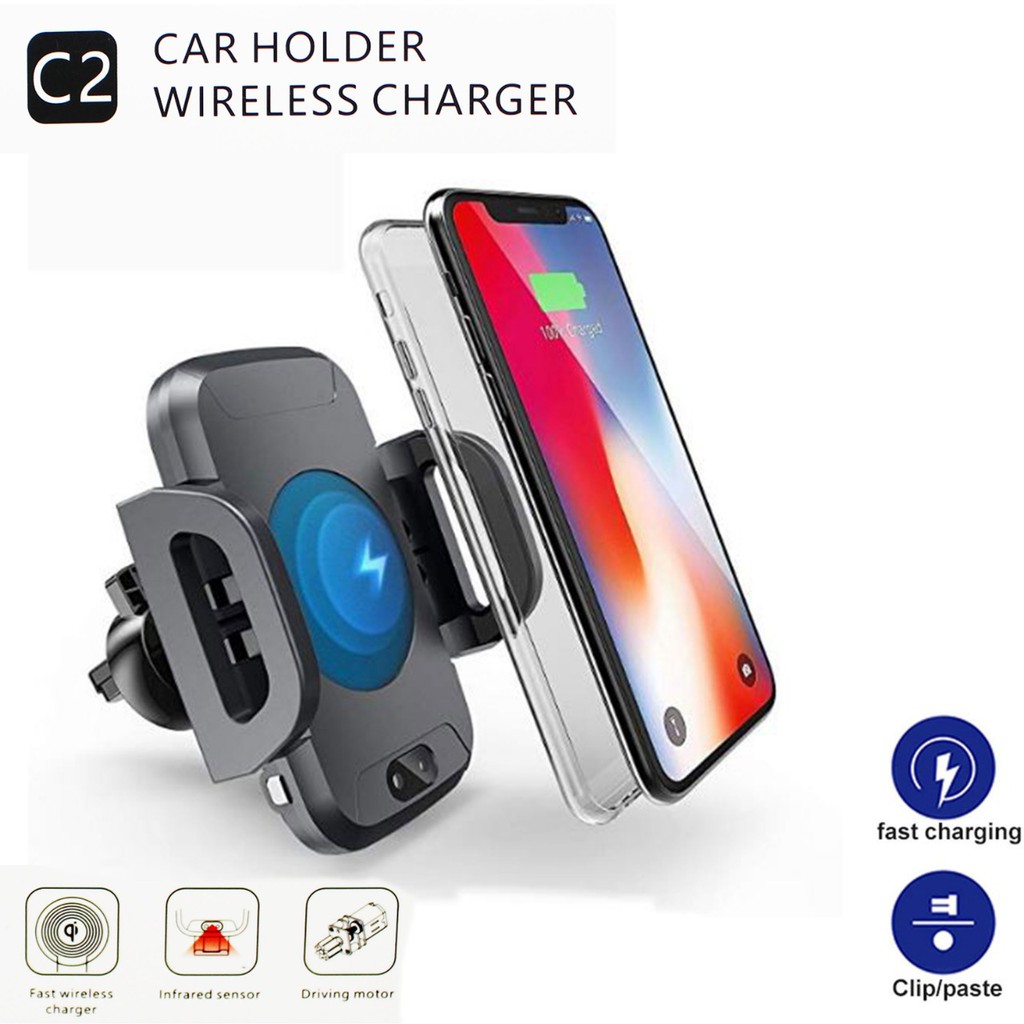 Holder HP C2 Smart Sensor Fast Charging Car Holder Wireless Charger