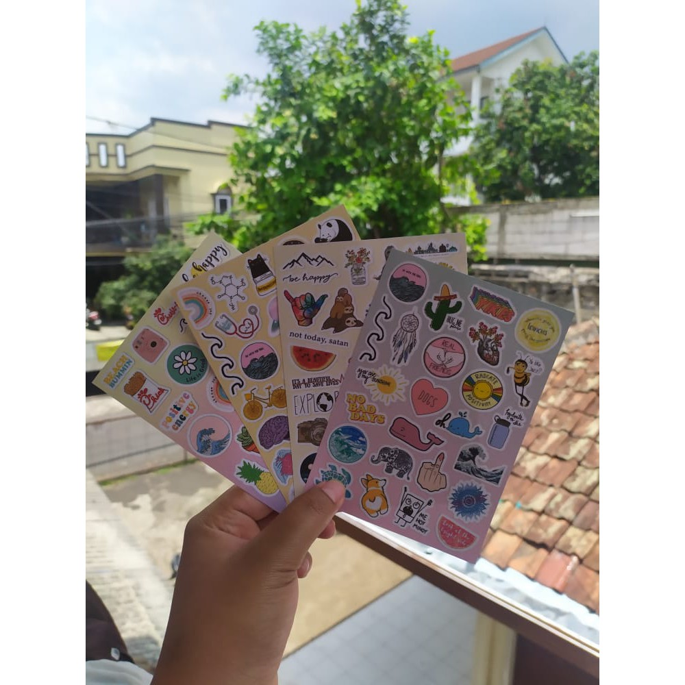 (PART 1) STICKER TUMBLR AESTHETIC STIKER LAPTOP STIKER CASE HP MURAH-8