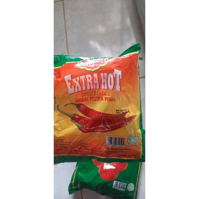 

SAUS-DRESSING- SAUS DELMONTE EXTRA HOT SACHET -SAUS-DRESSING.