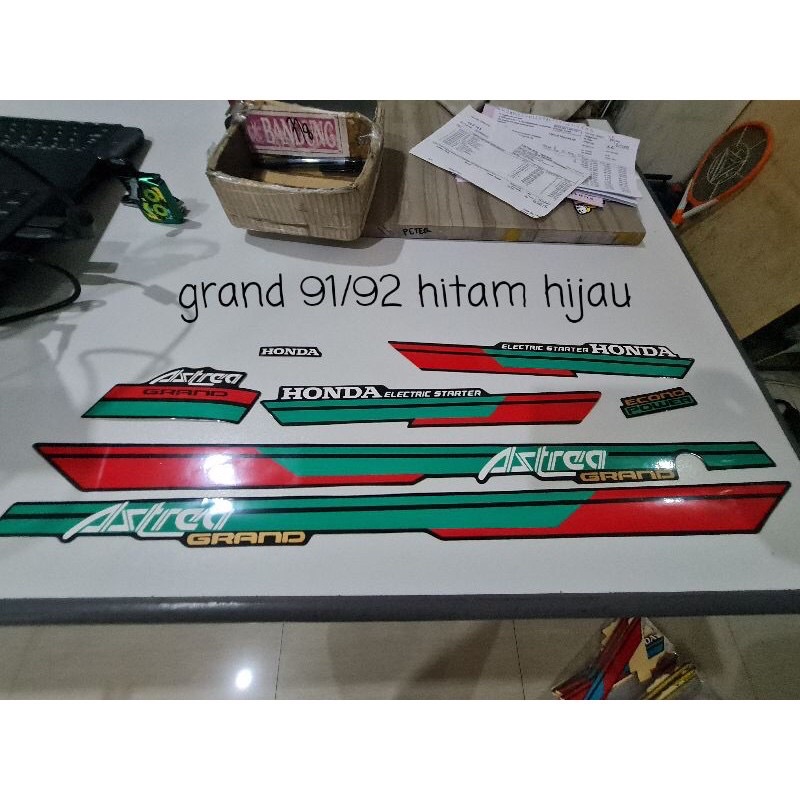 Striping Honda Astrea Grand Bulus 91-92 Stiker Grand Bulus List honda Astrea Grand Bulus 91