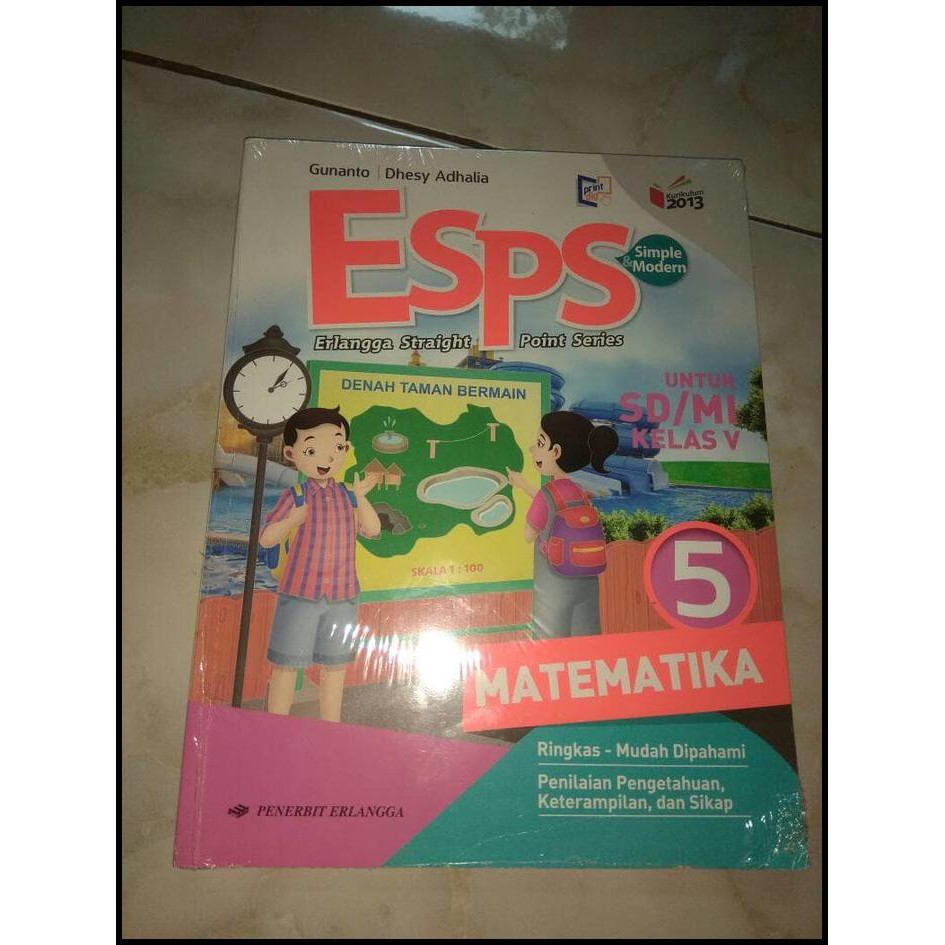 Murah Banget - Esps Matematika Kelas 5 Sd Penerbit Erlangga Kurikulum 2013