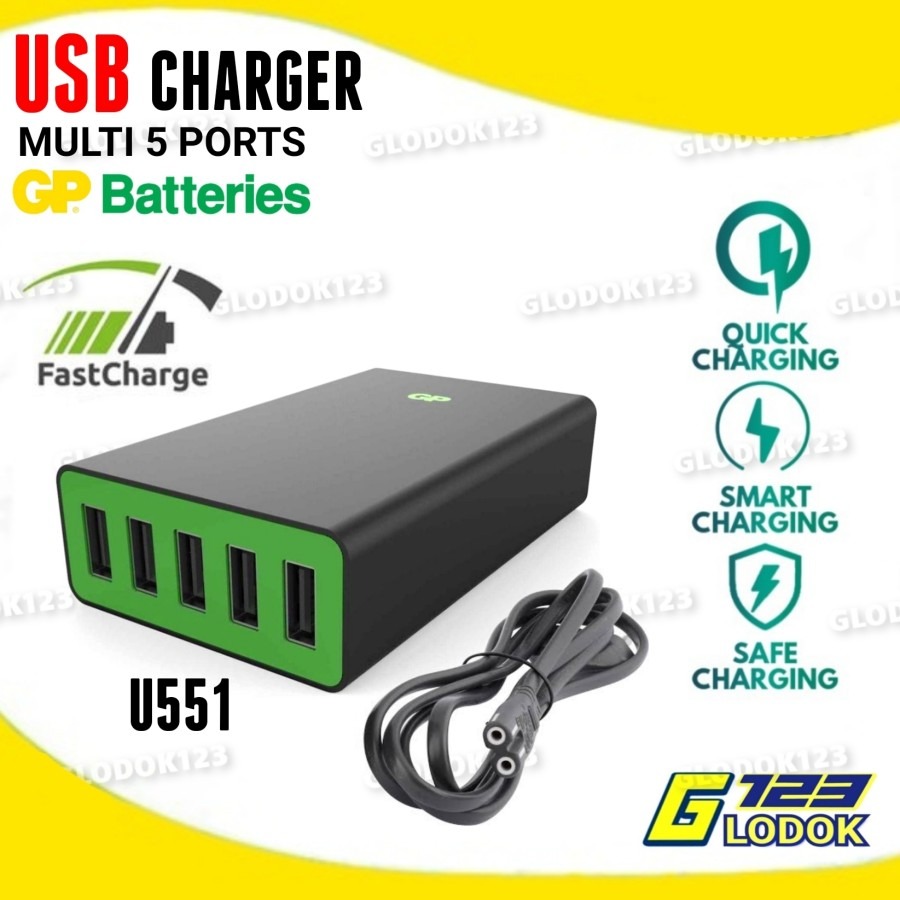 Multi Charger USB Hub 3.0 Quick Fast Charging Adapter Type C HP Tablet