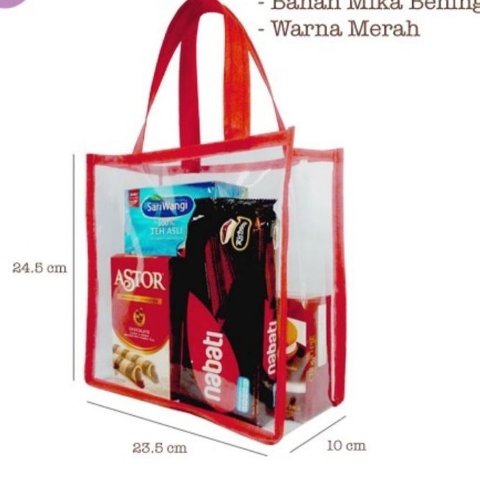 tas mika ultah size 24,5x 23,5x10 cm tali webbing tas mika murah terlaris