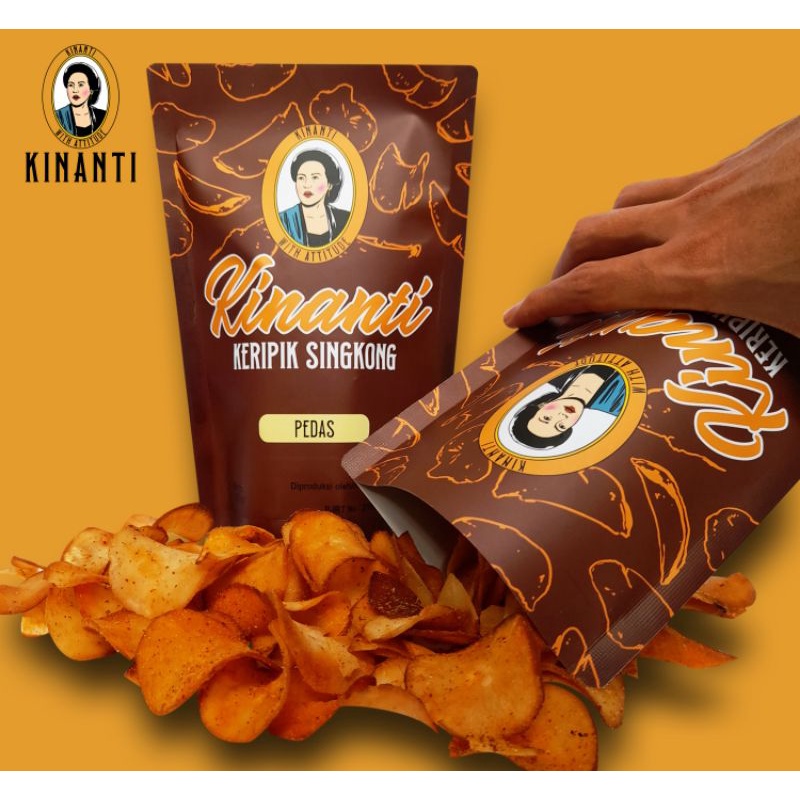 

Keripik Singkong Pedas Kinanti / kripik pedas/ keripik singkong pedas/cemilan pedas