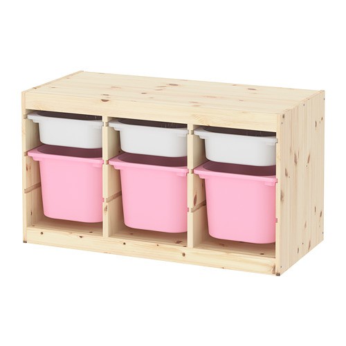 Jual IKEA Rak Mainan Anak Trofast Lemari Penyimpanan Multifungsi Wooden Toys Storage Box Trofast