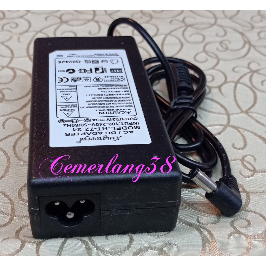 AC to DC Adaptor 24V 3A 72W Switching Power Supply Plastik 24 V 3 A Charger Adapter 24V 3A 72Watt