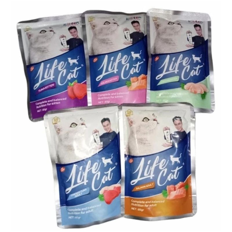 Jual Lifecat Makanan Kucing Basah Salmon Kitten Shopee Indonesia